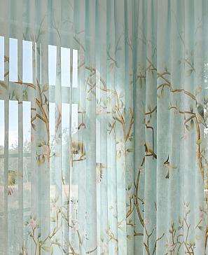 Тюль «Энкоринс» голубого цвета