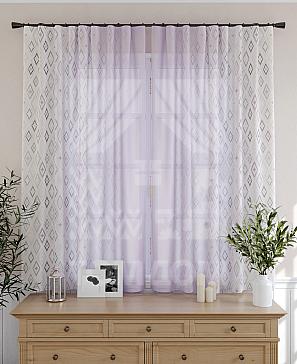 Комплект штор «Фанвикрос» сиреневого цвета