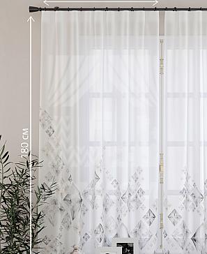 Комплект штор «Данертис» белого цвета
