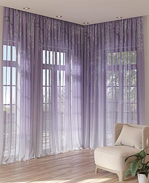 Тюль портьеры «Бонгренс (фиолетовый)» | фото 3