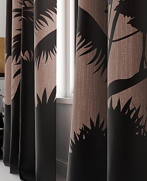 Комплект штор «Лиманвис» коричневого цвета