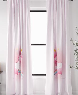 Комплект штор «Хенмивен» розового цвета