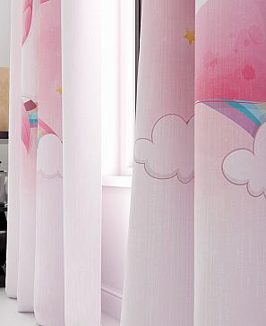 Комплект штор «Хенмивен» розового цвета