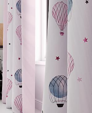 Комплект штор «Фанимрис» розового цвета