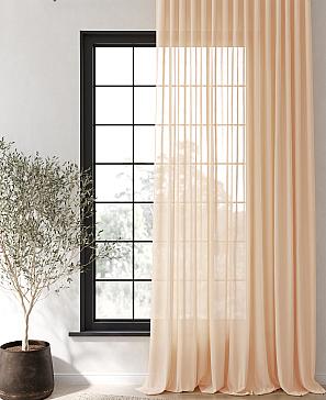 Тюль «Музия» бежевого цвета