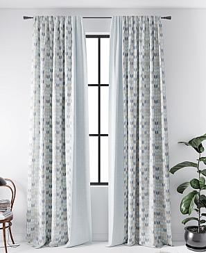 Комплект штор «Фенмикас» серо-голубого цвета