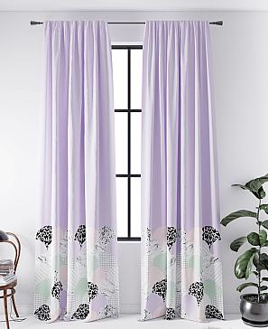 Комплект штор «Рехенвис (сиреневый)» | фото
