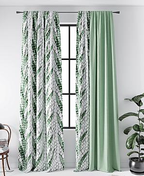Комплект штор «Лиронмирс» светло-зеленого цвета