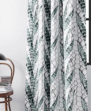 Комплект штор «Лиронмирс» изумрудного цвета