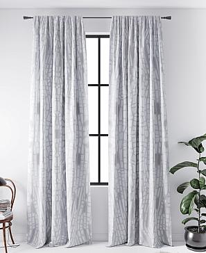 Комплект штор «Ренморс (светло-серый)» | фото