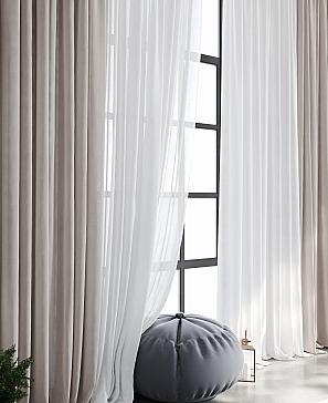 Тюль «Дамос» серого цвета