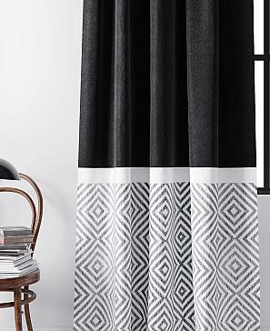 Комплект штор «Ритронти» черного цвета