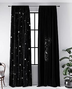 Комплект штор «Лимранос (черный)» | фото