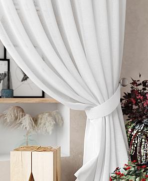 Тюль «Нариа» серо-белого цвета