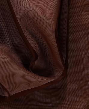 Тюль «Нариа» коричнево-бирюзового цвета