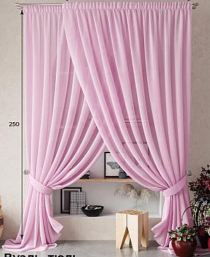 Тюль «Нариа (розовый) - 250 см» | фото 3