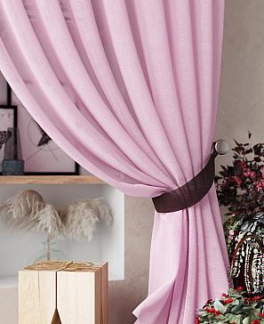 Тюль «Нариа» коричнево-розового цвета