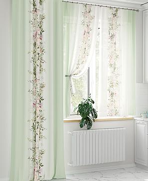 Комплект штор «Френкорс» фисташкового цвета