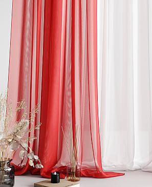 Комплект штор «Мирела» красного цвета