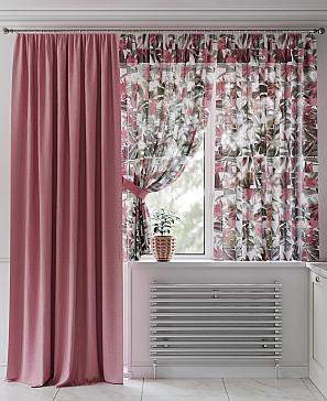 Комплект штор «Фентриол» розового цвета