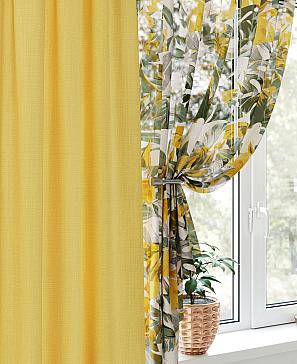 Комплект штор «Фентриол» желтого цвета