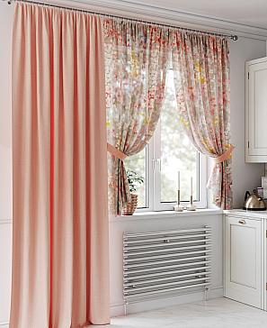 Комплект штор «Ланфикат» персикового цвета