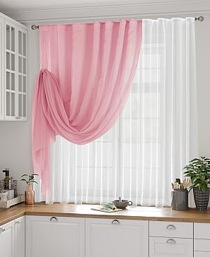 Комплект штор «Ругевит» розового цвета