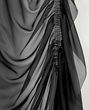 Комплект штор «Фанет» черного цвета