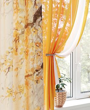 Комплект штор «Лормитерс» оранжевого цвета