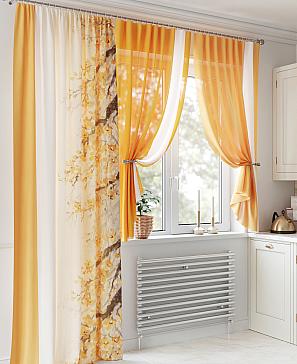 Комплект штор «Лормитерс» оранжевого цвета