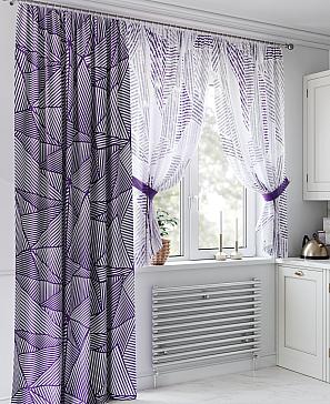 Комплект штор «Лиреквис» фиолетового цвета