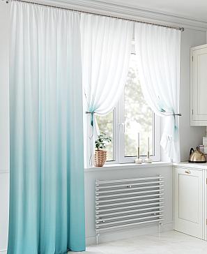 Комплект штор «Ронфоркос» бирюзового цвета