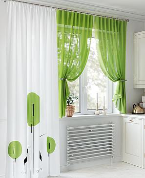 Комплект штор «Сенфарс» зеленого цвета