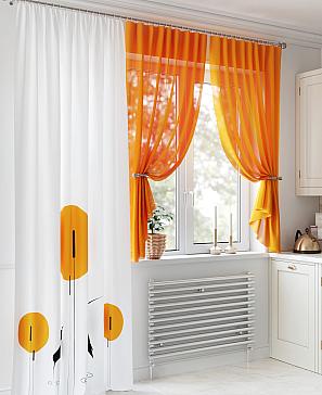 Комплект штор «Сенфарс» оранжевого цвета