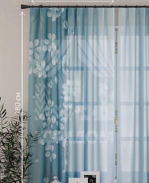 Комплект штор «Тенривас» темно-бирюзового цвета