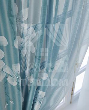 Комплект штор «Тенривас» темно-бирюзового цвета