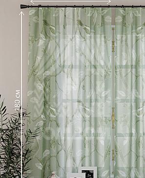 Комплект штор «Ланвимас» зеленого цвета