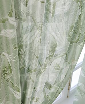 Комплект штор «Ланвимас» зеленого цвета