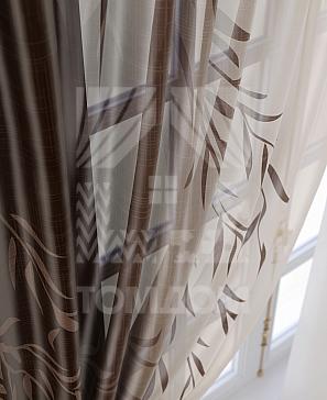 Комплект штор «Риманвиас» темно-коричневого цвета