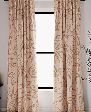Комплект штор «Лоританс (бежевый)» | фото