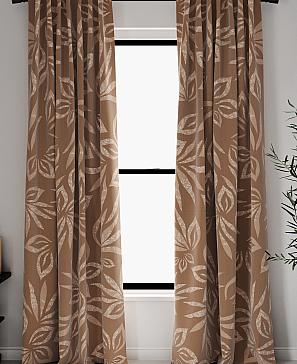 Комплект штор «Лоританс (коричневый)» | фото