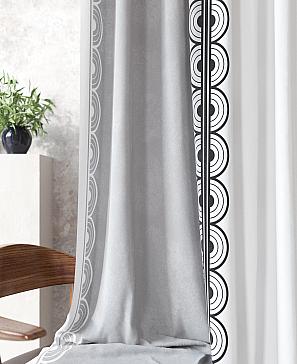 Комплект штор «Лаонис» светло-серого цвета