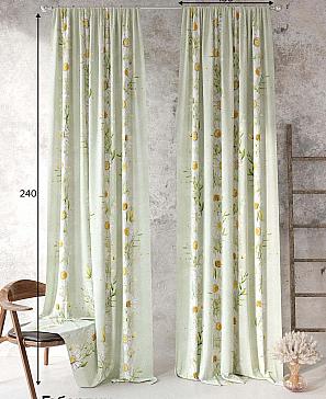 Комплект штор «Лорифарс (фисташковый)» | фото