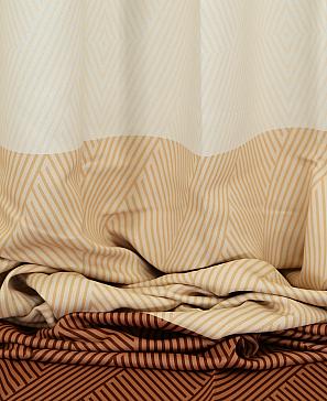 Комплект штор «Канур» бежево-коричневого цвета