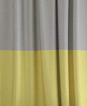 Комплект штор «Канур» серо-лимонного цвета