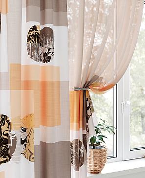 Комплект штор «Рифорлис (оранжевый)» | фото 3