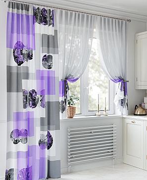 Комплект штор «Рифорлис» фиолетового цвета