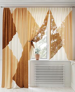 Комплект штор «Лорингрос (бежево-коричневого)» | фото 2