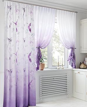 Комплект штор «Лумартон» фиолетового цвета