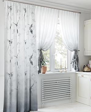 Комплект штор «Лумартон» серого цвета